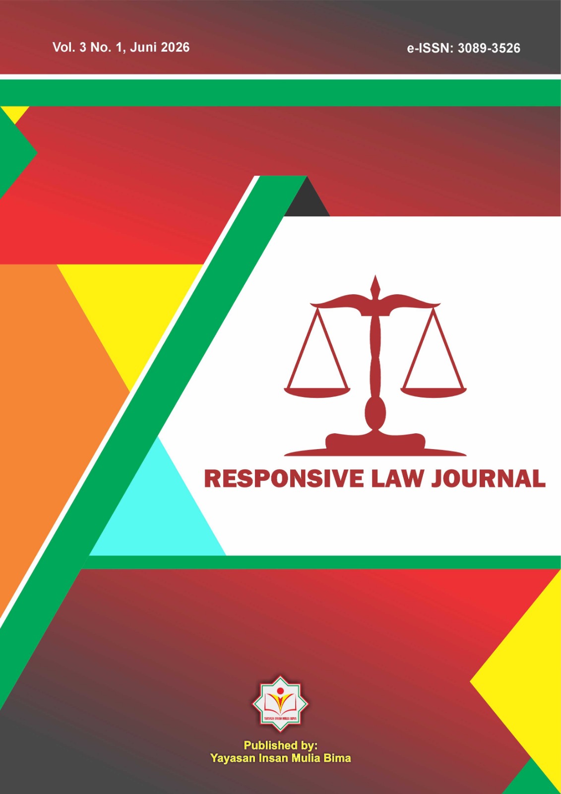 					View Vol. 3 No. 1 (2026): RESPONSIVE LAW JOURNAL
				